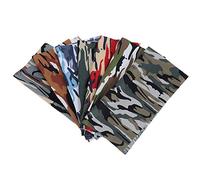 CFTGIW 7Pcs 48x48cm Camouflage Print Fabric Cotton Cloth for DIY Craft Sewing Quilting Making Material Ting Making Material ClothCotton ClothCamouflage FabricPrinted ClothCotton