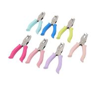 CFTGIW 7PCS Handheld Small Hole Puncher Stainless Steel Multifunctional Rubber Handle Hole Puncher for Handcraft Art Projects Decora PunchHandheld Small PuncherPaper