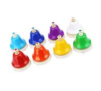 CFTGIW 8-Note Colorful Hand Bell Handbells Set Musical Instrument Toy for Kids Children Corresponding and Exquisite Position Top of in 8 Handbells and Made Durable HandbellsHand Bell
