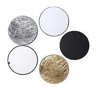 CFTGIW 80cm 5 In Handhold Collapsible Light Round Disc Reflector Photography Diffuser Kits Handhold Collapsible Round Disc Reflector5 In Light Reflector5 In Reflector Photography