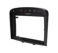 CFTGIW 9in 2-DIN Car Stereo Frame Dashboard Panel Black Replacement for PEUGEOT 408 2013 the Replacement Can Your With for Stereo This Car 408 and FrameDash