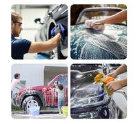 CFTGIW 9pcs Car Wash Kits Gloves/Towels/Rags/Applicator Pad/Sponges/Wheel Brushes for Car Washing 9pcs Wash KitsCar KitsCleaning Gloves for WashingTowels for (Green)
