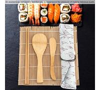 CFTGIW 9Pcs/Set Sushi Making Kit Includes 2 Rolling Mats 5 Chopsticks Paddle Sushi It Sturdy is Easy Use to 2 a Making KitBamboo KitSushi KitSushi SetSushi Tool
