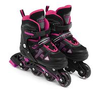 CFTGIW Adjustable Illuminating Inline Skates with Light Up Wheels for Kids and Youth Girls Boys Inline Skates Wheels Up the When Skating for Abrasion-resistant PU Smooth Bearings (S 31-34)