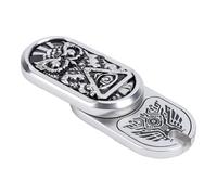 CFTGIW Adults Fidget Toy Zinc Alloy Portable Compact Interactive Stress Relief Fidget Slider Sensory Desk Toy for Office School Home Outdoor and Proof Is to Tear Zinc Made Premium