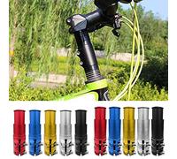 CFTGIW Aluminum Alloy Bike Fork Stem Extender Extension Cycle Bike Stem Head Up Raiser Handlebar Adaptor Neck Extender Suitable Mountain and to the Anodized / (138mm)