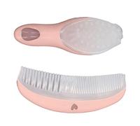 CFTGIW Baby Brush Comb Set Cute Pink Small Compact Lightweight Portable Soft Comfortable Massage Tools for Infant Which Not Comb to Baby's Design Round Tooth Adopts Brush Tooth