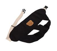 CFTGIW Baby Chair Harness Portable Soft Length Adjustable Breathable Baby Feeding Safety Strap 54cm Khaki Back Help with and Chairs Harness High Any High (Black)