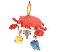 CFTGIW Baby Crib Mobile Baby Bed Rattles Hanging Plush Crab Bell Toys Stroller Pendant for Newborn BabyStuffed Crab Set TM257 4 of There Animal of Hanging Bell Bed on a Clamp/Holder (Plush Crab Set