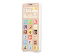 CFTGIW Baby Learning Simulation Mobile Phone Early Educational Light Music Multi Functional Toddler Play Smart Phone with Charging Cable with Choices Providing Play Early Battery Design