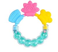 CFTGIW Baby Rattle Teether Gum Multifunctional Bite Resistant Silicone Baby Rattle Chew Toy for Infants Pink Sensitivity Exercise The Ability Teether Appliance Multifunctional (Green)