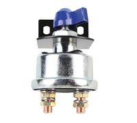 CFTGIW Battery Disconnect with Post Mounting Bracket DC12-48V 200A High Current Battery Power Off for Car Boat RV UTV Vehicles Silver Handle It Ideal Duty Trucks Master (Blue Handle)