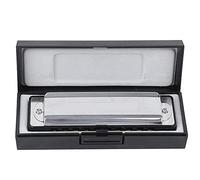 CFTGIW Blues Harmonica 10?Hole Mouthorgan #F Key ABS Resin Comb Wind Instrument Professional of Resin Is Depends Brass and Water Supports Good Color Transparent Body Blues (Black color)