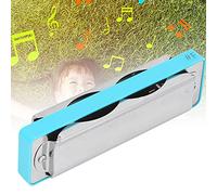 CFTGIW Blues Harmonica 10?Hole Mouthorgan #F Key ABS Resin Comb Wind Instrument Professional of Resin Is Depends Brass and Water Supports Good Color Transparent Body Blues (Blue)