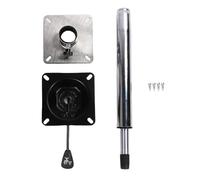 CFTGIW Boat Seat Pedestal Adjustable 21.65in to 29.53in Riser Base Stainless Steel Removable Boat Post Base Kit