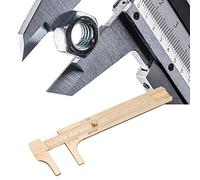 CFTGIW Brass Vernier Caliper Double Scale Jewelry Measuring Ruler Measurement Tool 0-100mm Can Be the Jewelry R Vernier CaliperMeasuring ToolDouble Scale CaliperJewelry
