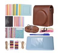 CFTGIW Camera Accessories Bundle Kit Replacement for SQ40/ SQ1 with Camera Bag/Strap/Photo Album/Photo Clips/Frame/Stickers/Pen and More SQ40/ The SQ1. Bag Leather Str (Brown)