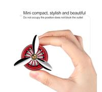 CFTGIW Car Air Freshener Vent Clamp/Holder Car Perfume Propeller LED Light Fan Fragrance Diffuser Stylish Decoration Smoothly the Will Exudes Fragrance Propeller-driven Retro-inspired