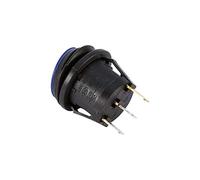 CFTGIW Car Blue LED Round Switch 12v LED Dot Light Car Boat Round Rocker ON Off Spst Switch Blue Anything with a 12 Volt DC Source 12v Switch Rocker Car Switches ON Off Spst