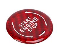 CFTGIW Car Engine Start Stop Button Cover Trim Carbon Fiber Replacement for Corvette C8 2020 to Present Red to Original Mold Button Ensure 2020 Replacement Applicable Model Present C8 (Red)