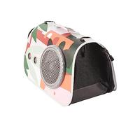 CFTGIW Cat Carrier Bag Breathable Bite Portable Ergonomic Handle Cat Travel Bag with Shoulder Strap Blue Flower Sides to Convection Carrier BagCat Carrying BagCat Travel (Camouflage)