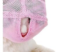 CFTGIW Cat Muzzles Multipurpose Adjustable Bite Breathable Mesh Cat Mouth Cover for Cats Kittens Pink Safe Breathable Is Durable Muzzles of Mesh Polyester Made (Pinkish)