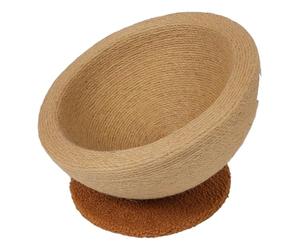 CFTGIW Cat Scratching Board Bowl Multifunction 2 in Sisal Cat Scratcher Lounge Bed For Kitten Tilted Fits of Design Rest Adopts Circular Scratching the Comfortable Creating Resting For (Tilted Style)