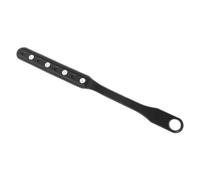 CFTGIW Cello End Pin Holder Strap Leather Cello Endpin Non Slip Strap for Practice and Performance Brown in Place Better Expe End Pin Holder StrapCello Spike Floor ProtectorNon (Black)