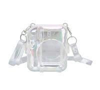 CFTGIW Clear Case for 12 PC Transparent Colorful Camera Protective Carrying Case with Shoulder Strap for Outdoor Crystal Clear the el Camera CaseCase for 12Protective CaseMini