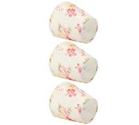 CFTGIW Cloth Lamp Shade Flower Pattern Clamp/Holder On Bulb Lampshade for Table Lamp Chandelier Floor Lightweight Not Silky Material of Quality is Texture Exquisite and Strong The