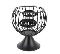 CFTGIW Coffee Pod Basket Weighted Base Iron Modern Coffee Capsule Holder for Home Desktop Ornament Your Pods Accessible an BasketCoffee Capsule Storage BasketCoffee