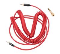 CFTGIW Coiled Headphone Cable Gold Plated Connector Replacement Headset Sound Cord for NC700 QC45 QC35 QC25 OE2 OE2i SoundTrue Red QC25 OE2 Headphone Coiled CableCoiled (Red)