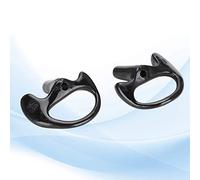 CFTGIW Comfortable Black Silica Gel Ear Mould Replacement for Most Coil Tube Audio Kits The 2 Sound Service Easy and and 1 Small Can Light Ambient Ear MouldSoft (L)