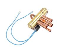 CFTGIW Conditioning 4 Way Reversing Valve with Cable Copper Refrigeration Service Maintenance Accessory for 5P-2P Energy Saving Low Noise Reliable Operating L Conditioning 4 Way