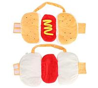 CFTGIW Cotton Yellow Pet Hot Dog Dr Hamburger Clothing Warm Clothes Supplies for DogsYellow L Pet ClothesPet Hot Dog DressPet Hamburger ClothingPet Warm ClothesCotton DressPet (M)