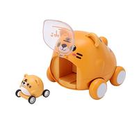 CFTGIW Cute Pets Inertia Car Lightweight Impact Funny Animals Pull Back Cars for Kids Little Dog Resistant Sturdy Smo Inertia CarInertia Car ToyCute Pets CarAnimals Pull Back (Tiger)