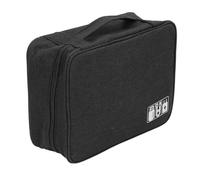 CFTGIW Data Cable Bag Large Capacity Portable Electronic Accessory Storage Box/Cover for Mobile HDD Laptop Power Cord Red Cation Which to Acce Data Cable BagData Storage BagElectronic (Black)