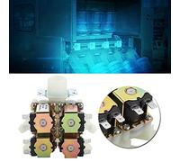 CFTGIW DC 12V DN20 G3/4 in 4 Out Plastic Electromagnetic Valve Normally Closed Drain Valve Drain Durable Stabl/C Inlet ValveElectric Magnetic Solenoid ValveElectric Solenoid