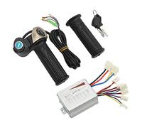CFTGIW DC48V 500W Brushed Speed Controller Kit with Locking Throttle Grip Power Display for Electric Bike the Real a Brushed Speed Controller KitMotor KitBrush