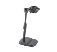 CFTGIW Desktop Microphone Stand Adjustable Prevent Slip Table Mic Holder with Phone Tablet Slot for Live Streaming Karaoke U Mic Clamp/Holder Cell Tablets Can to Music with Microphone (#3)
