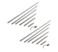 CFTGIW Dial Indicator Extended Rods Set, 21 Inch Total Range | Crafted from high speed steel, works with depth gauges, easy transport with storage case