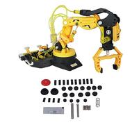 CFTGIW DIY Assembly Hydraulic Robot Arm Kit Hydraulic Mechanical Arm Toy Scientific Experiment Blue The le Robot ArmHydraulic KitDIY (102 Yellow)
