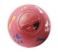 CFTGIW Dog Dispenser Slow Chewing Puppy Puzzle Toy for Cat Red M 11cm/4 3in Diameter Hollow You the Into Dog Dispenser BallDog Dispensing BallDog Food Dispensing Puzzle BallPuppy (M 11cm/4.3in