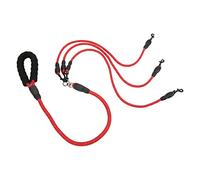 CFTGIW Dog Leash 360° Rotation Reflective Dog Walking Leash with Foam Handle for Hiking Camping Backyard BeachRed 3 Heads Order the Effectivel LeashDog Walking LeashDog Training (3 Heads)