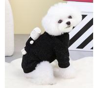 CFTGIW Dog Sweater Thickened Winter Apparel Knitting Wool Cute Bear Toy Shape Warm Clothing Blue XXL Warm and Against Pet Dog SweaterDog Winter ApparelDog ApparelDog ClothingDog (S)