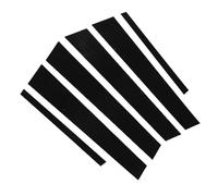 CFTGIW Door Window Pillar Trim Cover, Glossy Black PC Plastic Replacement for 3 Series E46 1997-2006, with High Strength Adhesive for Easy Installation (Black)