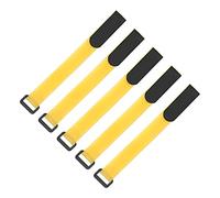 CFTGIW DUUTI 5Pcs 19cm Handlebar Strap Nylon Hook Loop Fixing Tape Adhesive Strap Be Detachable and Versatile Better It High Made of Flexible Material Durable 19cm (Yellow)