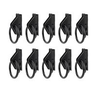 CFTGIW E Track O Rings Tie Down Anchors Heavy Duty 2500 Lbs Capacity Black Galvanized Steel for Trailer Truck Van Cargo Management with 5500 Lbs Fracture Strength