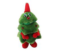 CFTGIW Electric Christmas Tree Plush Toy, Singing and Dancing Holiday Decor with 8 Continuous Play Songs and Glowing Lights, Plush Toy for Kids and Adults (Christmas Trees)