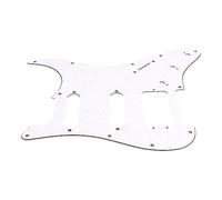 CFTGIW Electric Guitar Pickguard PVC Plastic Guard Scratch Board Front Plate Panel Cover Instrument Accessories Big Red Shell Color GSSH71 Come with Necessary Guitar PickguardElectric (White Pearl